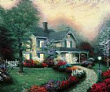 Heart Paintings - Home Is Where The Heart Is by Thomas Kinkade